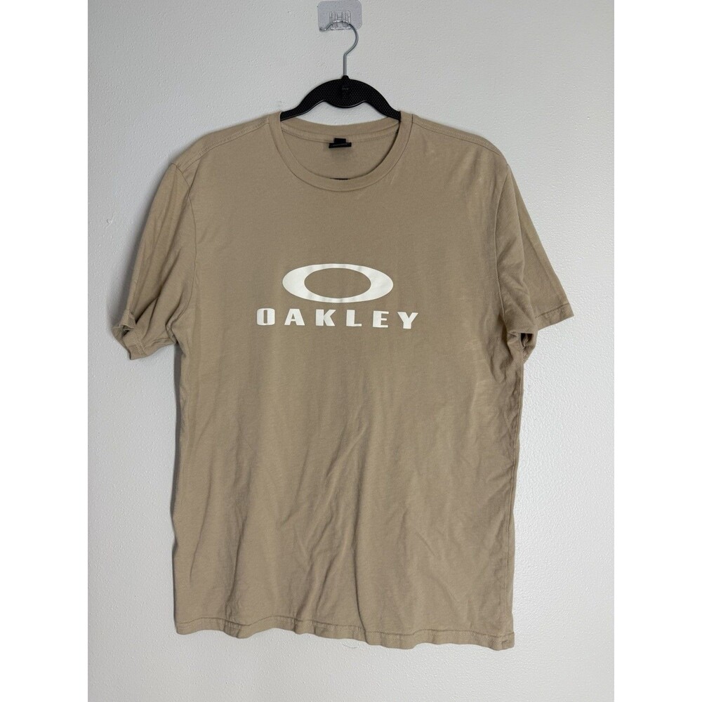 Oakley Y2K Logo Mens O Bark 2.0 Tee T-Shirt Humus Brown Tan Large